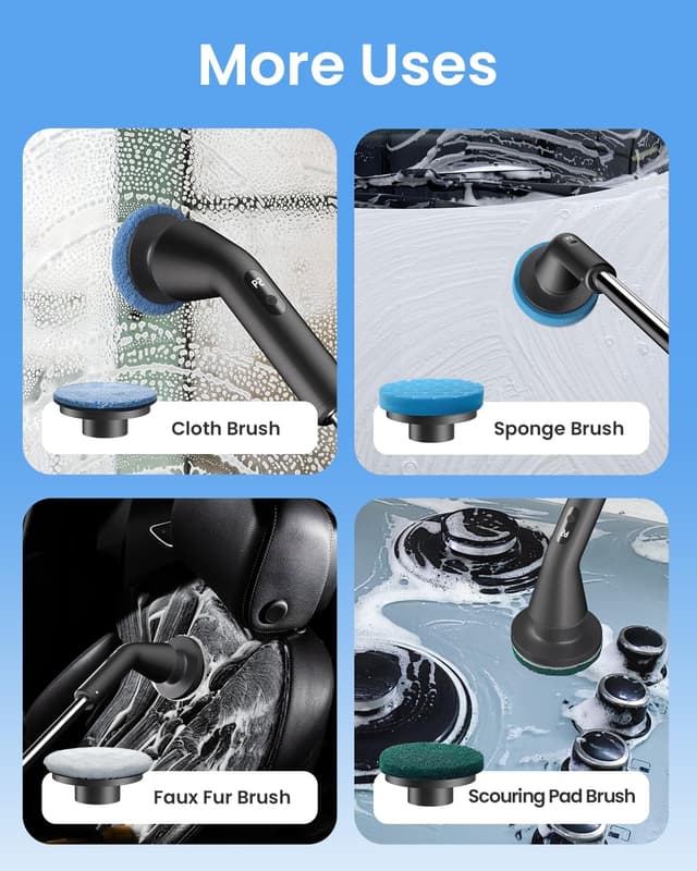 Thumbnail 6 de Leebein Electric Spin Scrubber 2025 — 7 heads 🧽