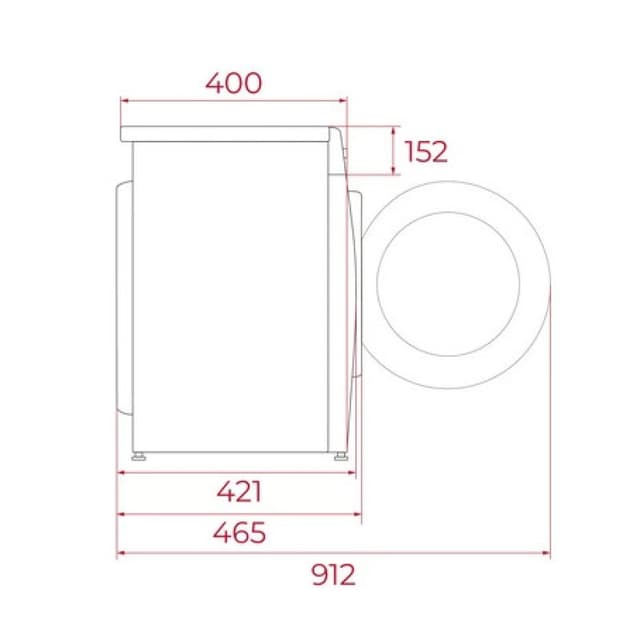 Detalle de Teka WMK 40740 lavadora 7 kg 1200 rpm