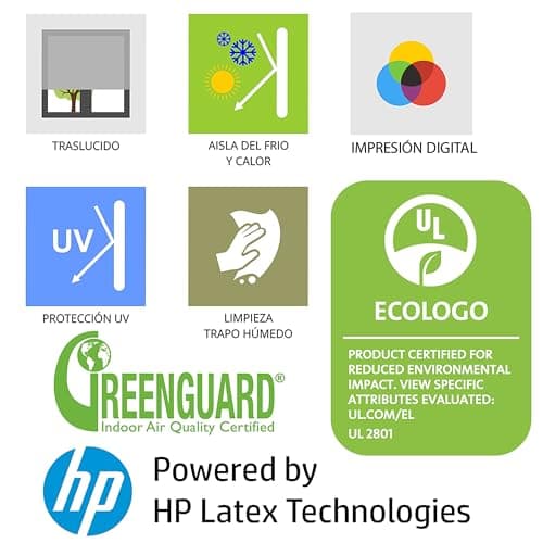 Thumbnail 6 de Blindecor C-WATERCHERRY Estor enrollable translúcido 150×180 cm 🪟