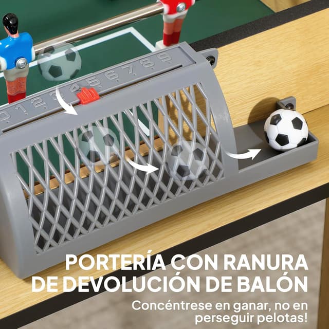 Thumbnail 5 de SPORTNOW Futbolín de Madera para Niños 75x66x75 cm