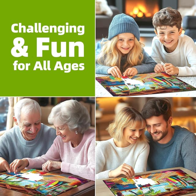 Thumbnail 6 de Beach Paradise 1000-Piece Jigsaw Puzzle 27"×20" 🧩