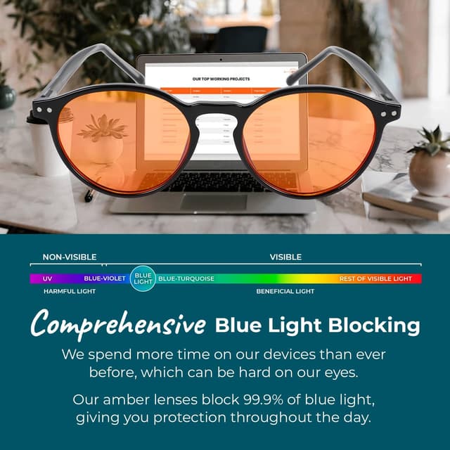Detalle 2 de Sleep ZM Blue Light Blocking Glasses