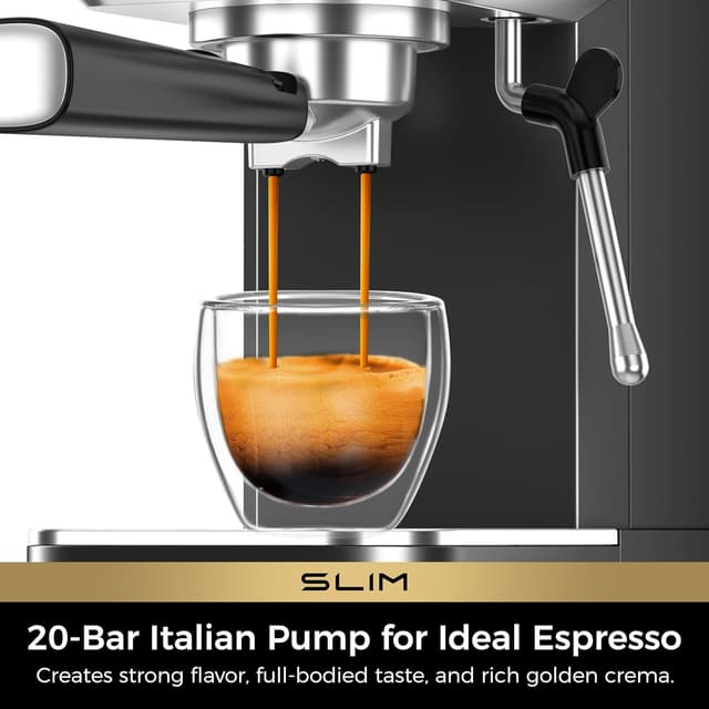Detalle 2 de CHULUX Slim Espresso Machine 20 Bar