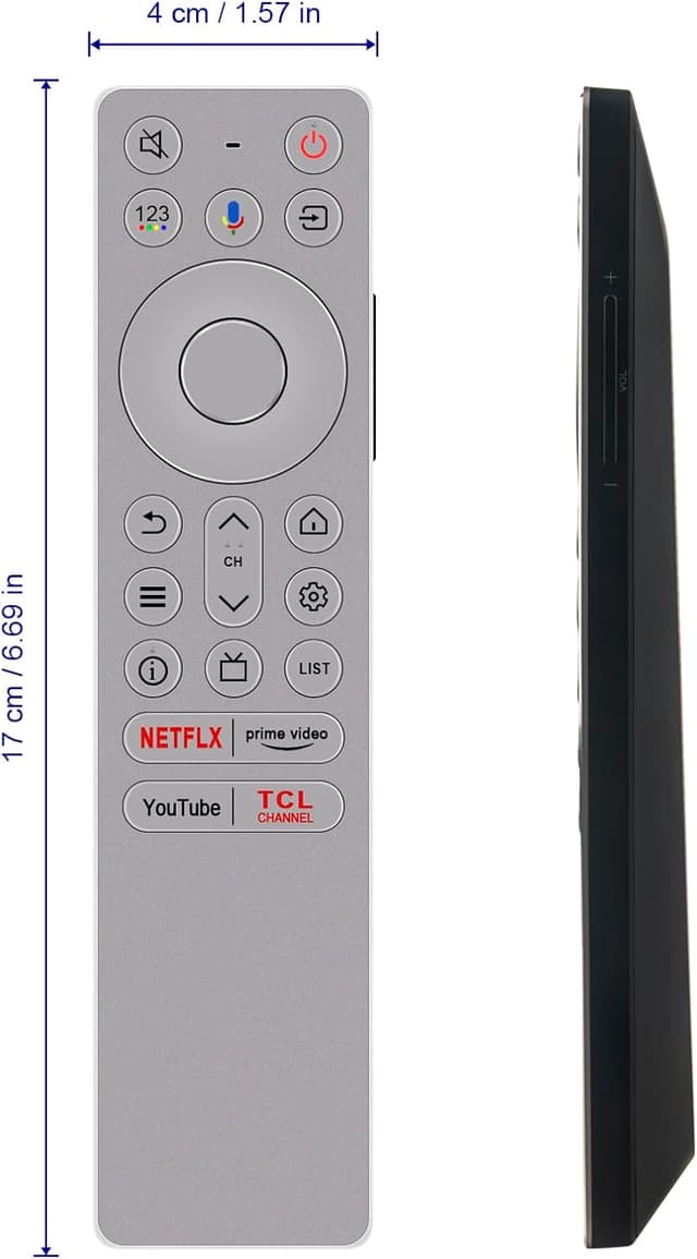 Thumbnail 6 de RC933 FUB1 Voice Replacement Remote Control (RC933-FUB1) for compatible TCL Mini LED Android Smart TVs