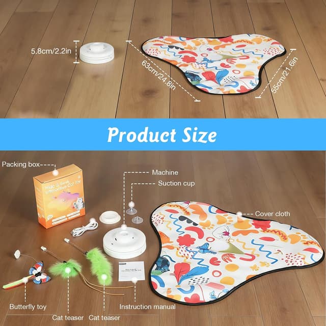 Thumbnail 6 de Cozary Juguete Gato Interactivo USB 2-3 h