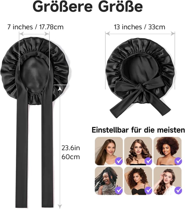 Detalle 2 de Umisleep 22 Momme Schlafmütze aus Seide