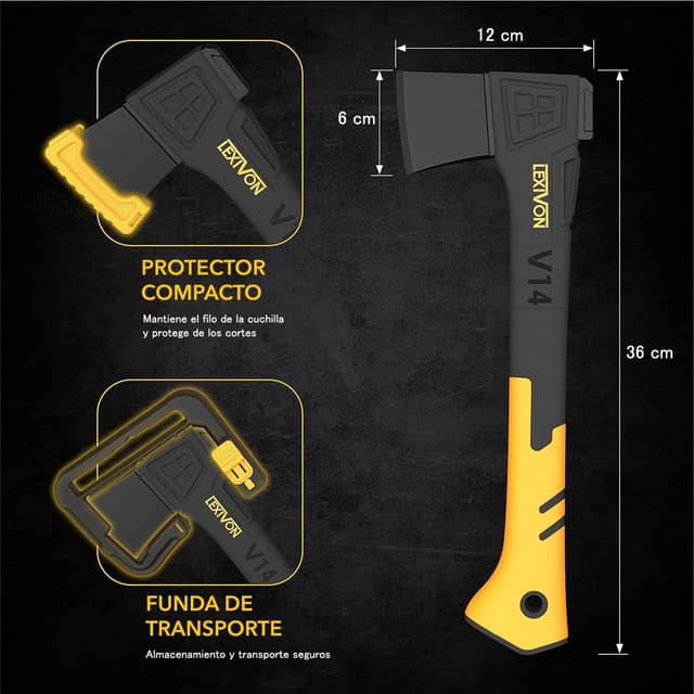 Thumbnail 2 de LEXIVON V14 Camping Hacha 36 cm