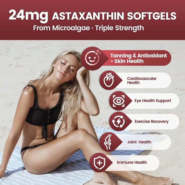 Detalle 2 de Astaxanthin 24 mg von VivoNu, 240 Kapseln
