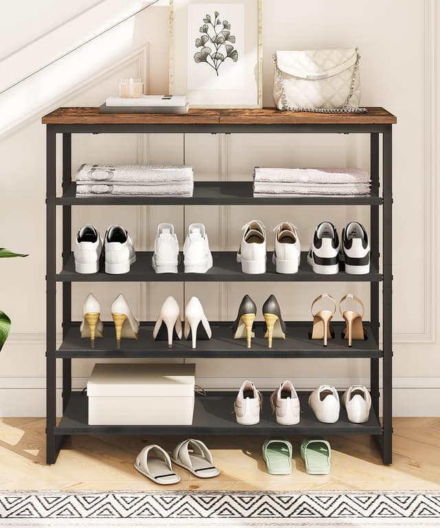 Detalle 2 de HOOBRO EBF50XJ01 scarpiera 5 ripiani per 16–20 paia di scarpe