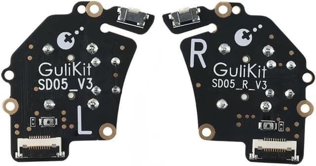 Detalle de GuliKit OLED Thumbsticks (SD05) for Steam Deck OLED – Hall-effect replacement with touch sensing and one-key calibration