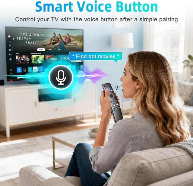Detalle de BN59-01330A Voice Remote Replacement for Samsung Smart TVs (Voice Function)