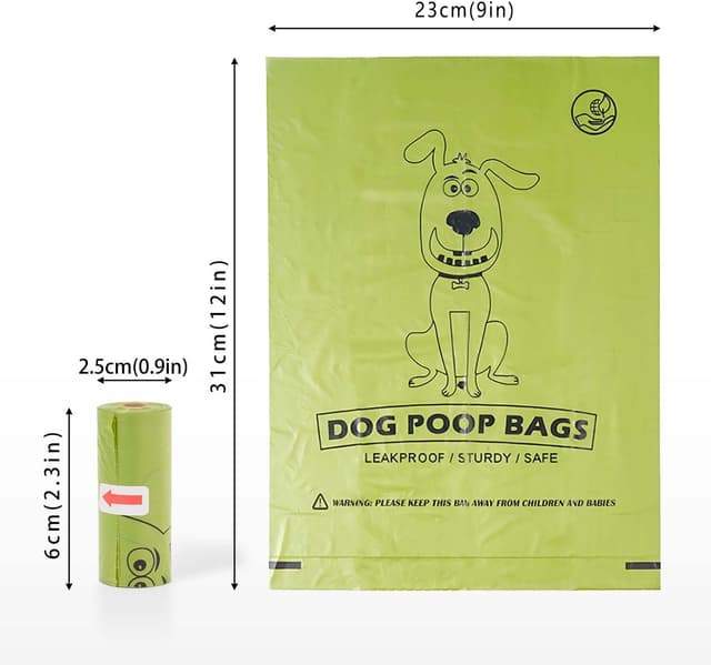 Thumbnail 5 de Aitodos 600pcs dog poo bags 12.5×9 in, 40 rolls