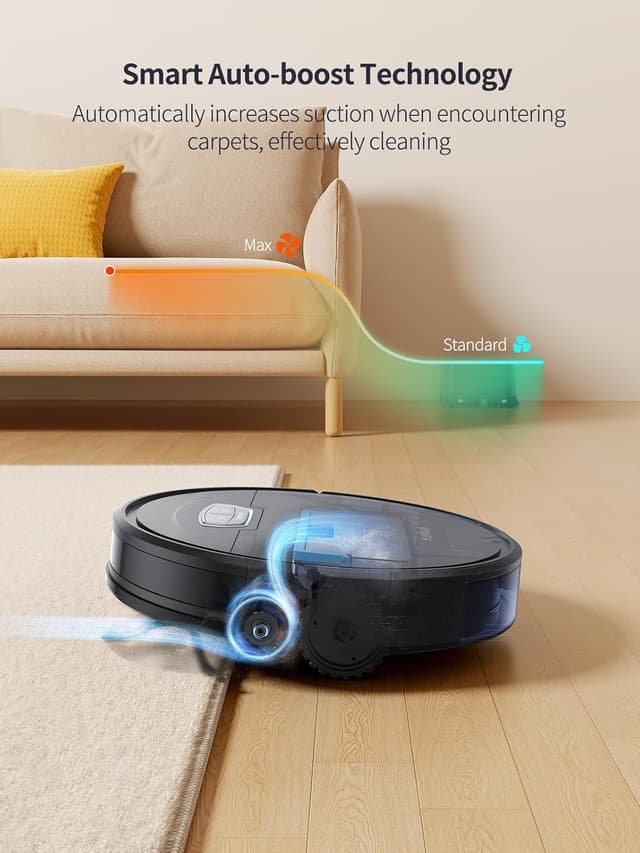 Detalle de HONITURE G20 Pro robot vacuum with 8000Pa