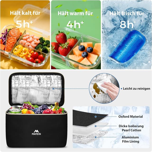 Detalle 2 de MATEIN Laptop Rucksack 15,6 Zoll mit Kühlfach