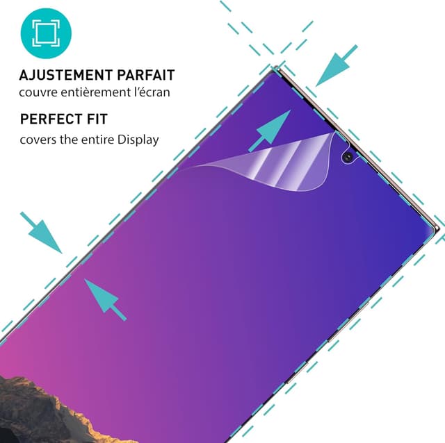 Detalle 2 de smartect Protection d’écran TPU (2 + 2 pièces) pour Samsung Galaxy S24 Ultra : écran + caméra, pose sans bulles