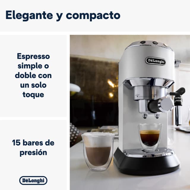 Detalle 2 de De'Longhi Dedica Style cafetera espresso 15 bares 12 cm