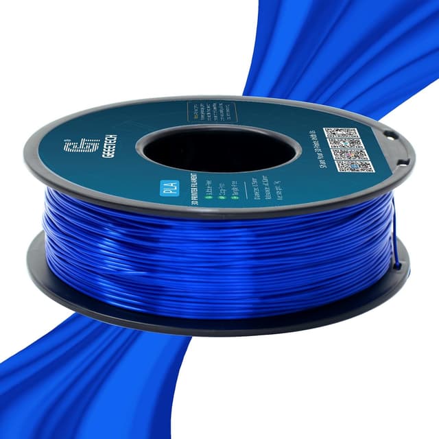 Detalle 1 de Geeetech Metal Shine Silk PLA Filament 1.75mm (Royal Blue) — 1kg Spool