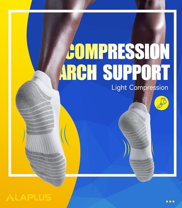 Detalle 1 de Alaplus Running Socks Cushioned Sports Socks
