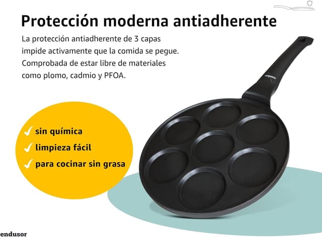 Detalle de Endusor Sartén 26cm para Tortitas y Pancakes