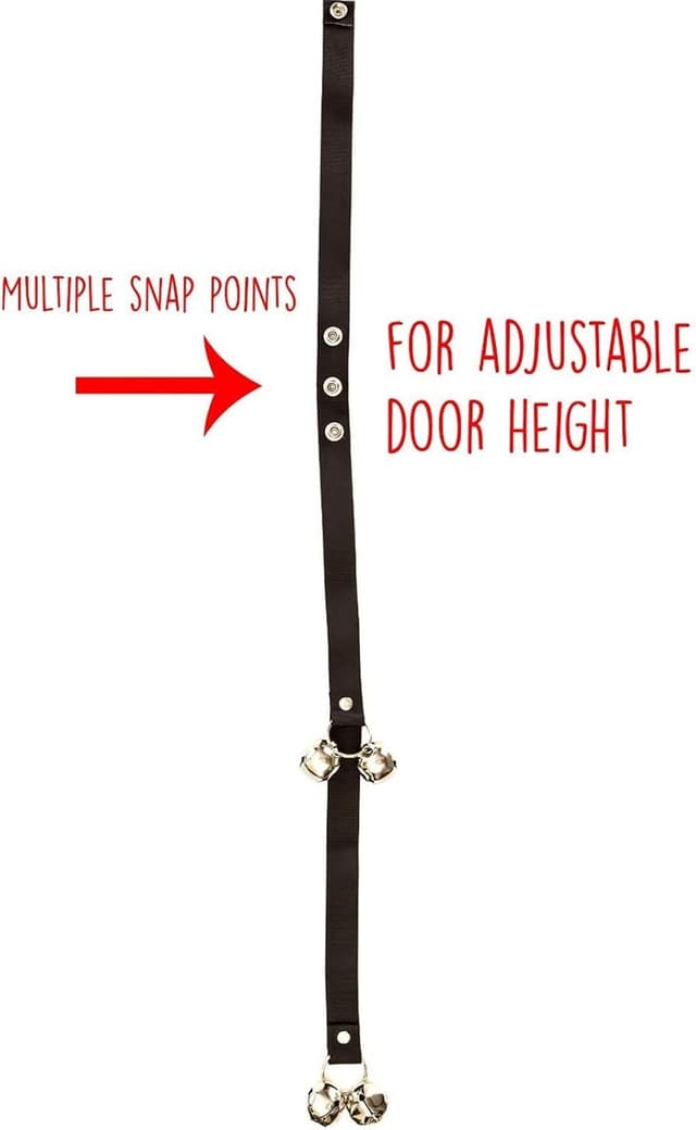 Detalle 1 de ADOGO® Dog Puppy Potty Training DoorBells (length adjustable) — dog house toilet training bells