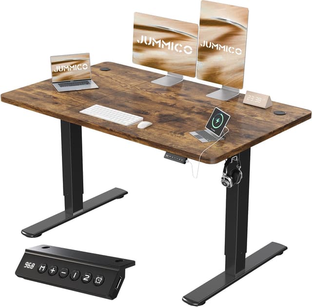 Detalle de JUMMICO 120x60cm Electric Standing Desk 1+2