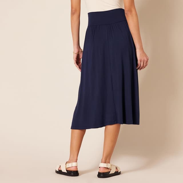 Detalle 2 de Jersey pull on midi skirt 26 in