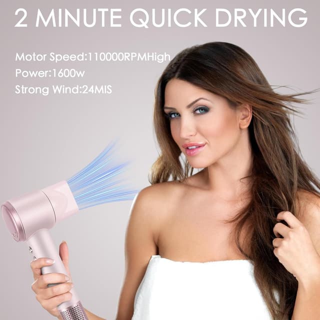 Detalle de GHD Hair Dryer 200 Million Negative Ionic Dryer with 3 Speed 4 Heat Settings — Pink 💇♀