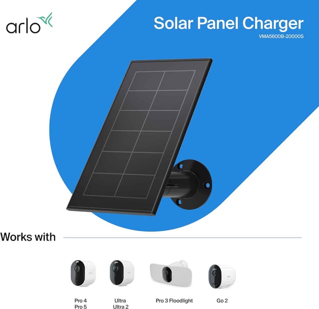 Thumbnail 4 de Arlo Pannello Solare 2,4 m Nero Compatibile Pro 3-5