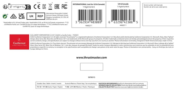 Thumbnail 6 de Thrustmaster T.Flight Full Kit X – Komplettes Flugsimulator-Set (Joystick, abnehmbarer Schubhebel & Ruderpedale) für Xbox Series X|S & PC