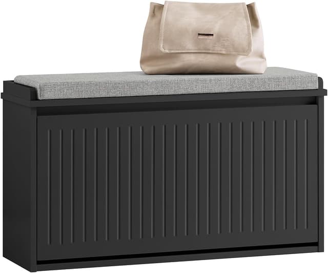 Detalle de SoBuy FSR98-L-SCH Banc à chaussures 80 cm