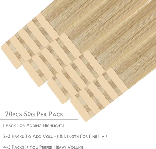 Detalle de WENNALIFE Extension capelli 25 cm 20 pz