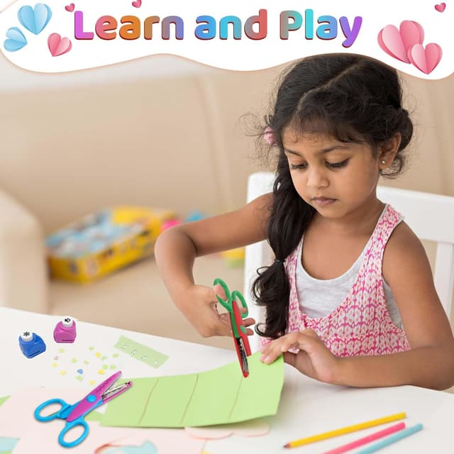 Thumbnail 1 de Lot de 6 Ciseaux de Bricolage pour Enfants