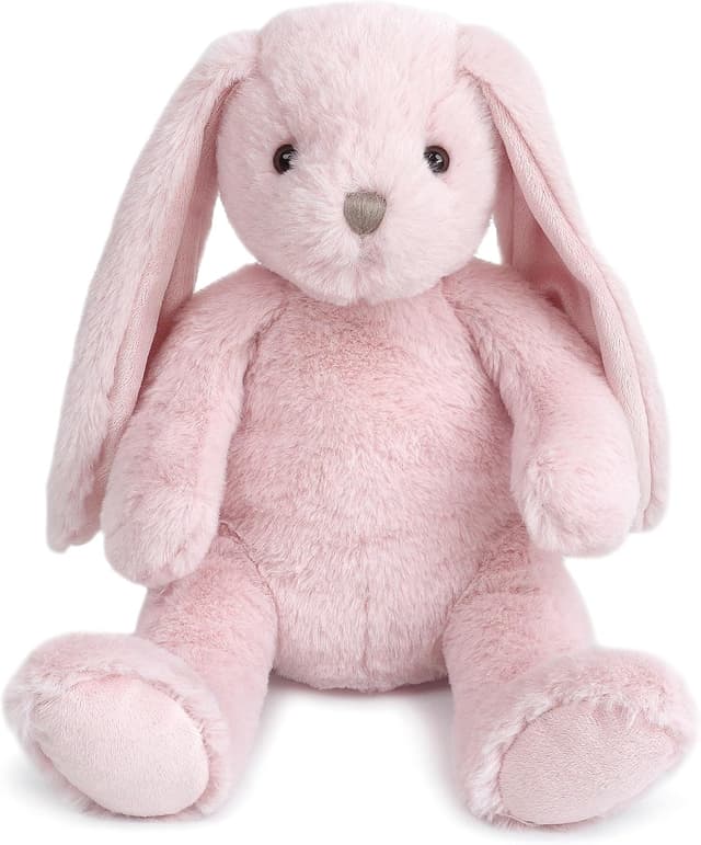 Detalle de MON AMI Rosie the Bunny 13-inch soft pink plush rabbit