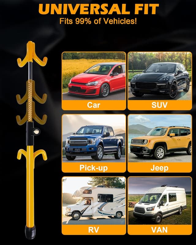 Thumbnail 4 de Tevlaphee Steering Wheel Lock 3 keys