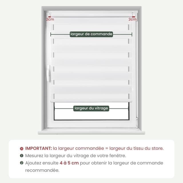 Thumbnail 1 de Buseu Store Enrouleur Jour Nuit sans perçage 35×130 cm 🪟