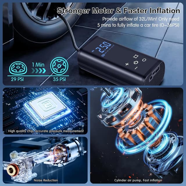 Thumbnail 1 de YUGUANG Compresseur à Air Portatif 6000mAh