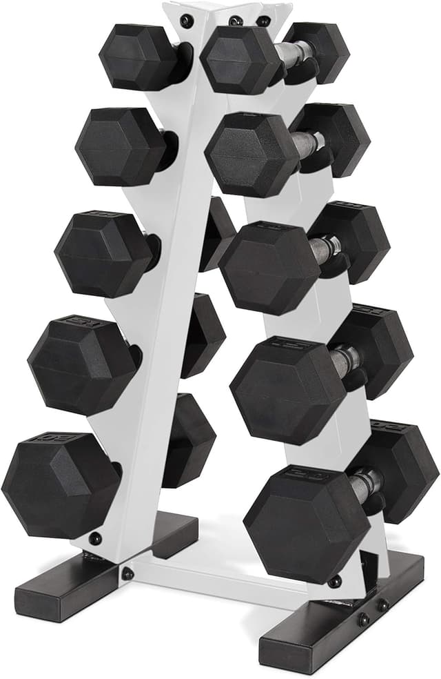 Imagen de CAP Barbell 150 LB Coated Hex Dumbbell Set ๐ en OfertitasTOP