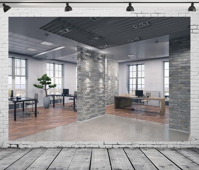 Detalle 2 de BELECO 2.1 x 1.5m fabric office backdrop for video conferencing, photoshoots and Zoom/Teams calls