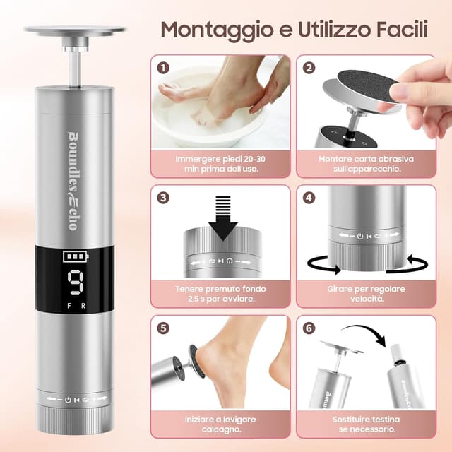 Thumbnail 4 de BoundlesEcho Set di pedicure 2 in 1 1200 mAh