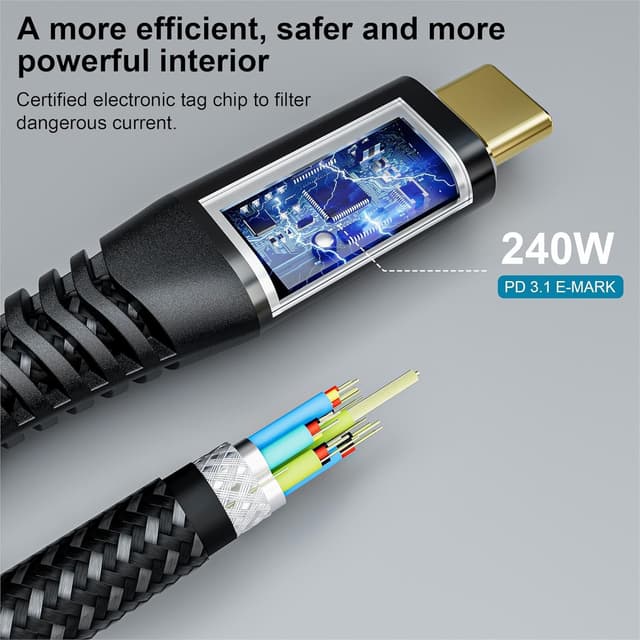 Thumbnail 5 de CAKOBLE USB-C Kabel 40 Gbps Thunderbolt 4 1 m