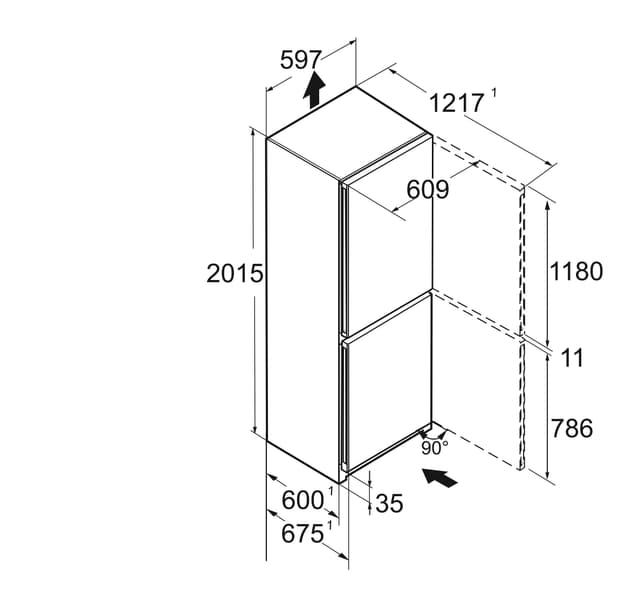 Detalle 2 de Liebherr CBNsfc 572i Frigorífico combi BioFresh
