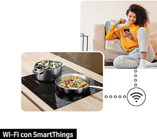 Thumbnail 6 de Samsung Plaque de cuisson à induction AI 2 zones NZ32BG2005FKU1 avec WiFi SmartThings et Power Boost