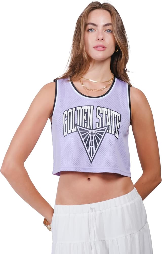 Detalle de Ultra Game Women’s WNBA Official Mesh Tank Top (Sleeveless Muscle T-Shirt)