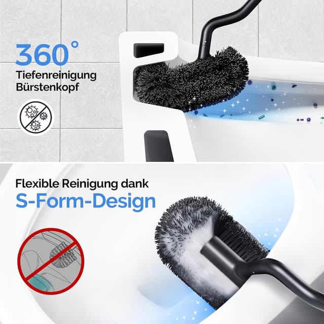 Thumbnail 1 de HAMITOR Brosse WC murale sans perçage