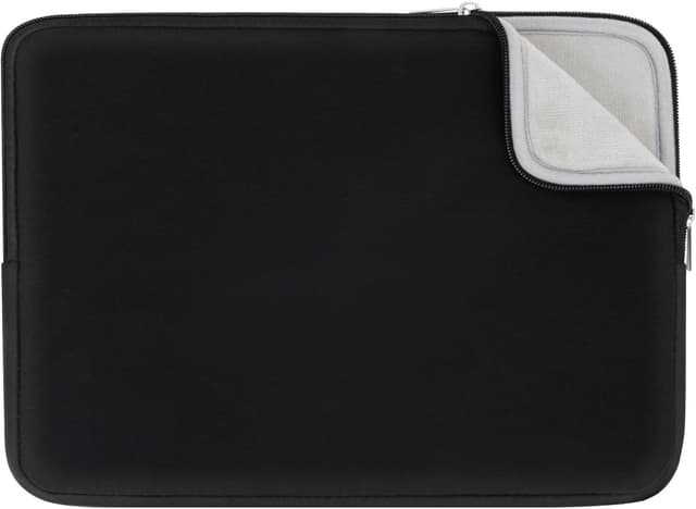 Detalle de RAINYEAR 14 Inch Laptop Sleeve Protective Case (Black) with Soft Lining & Padded Carrying Bag