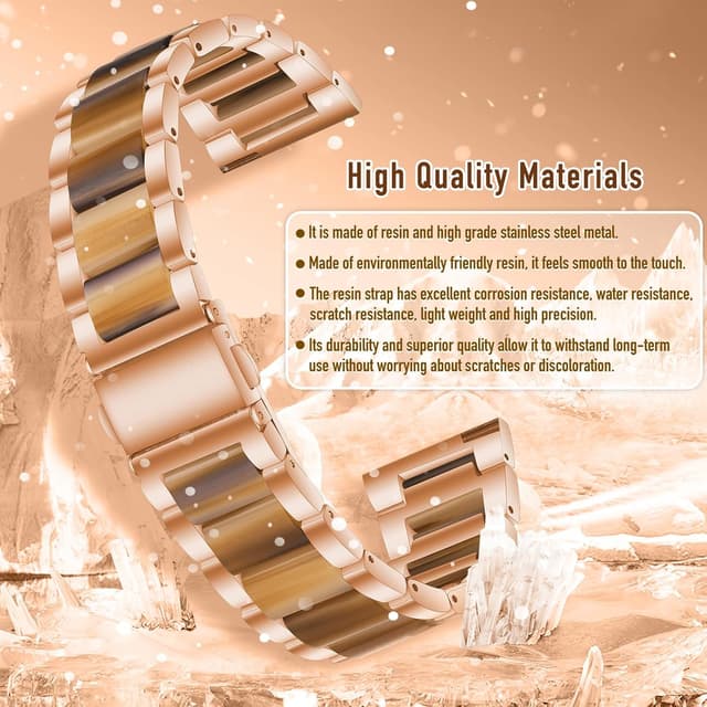 Detalle de 22mm stainless steel resin strap