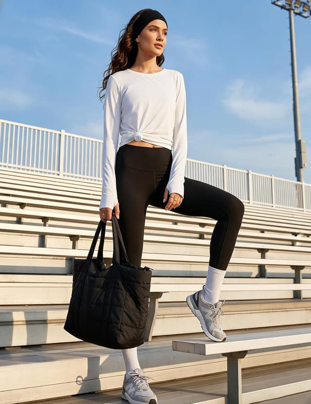 Thumbnail 2 de Terecey maglietta sportiva donna girocollo con mezza zip e pollice foro (maniche lunghe)