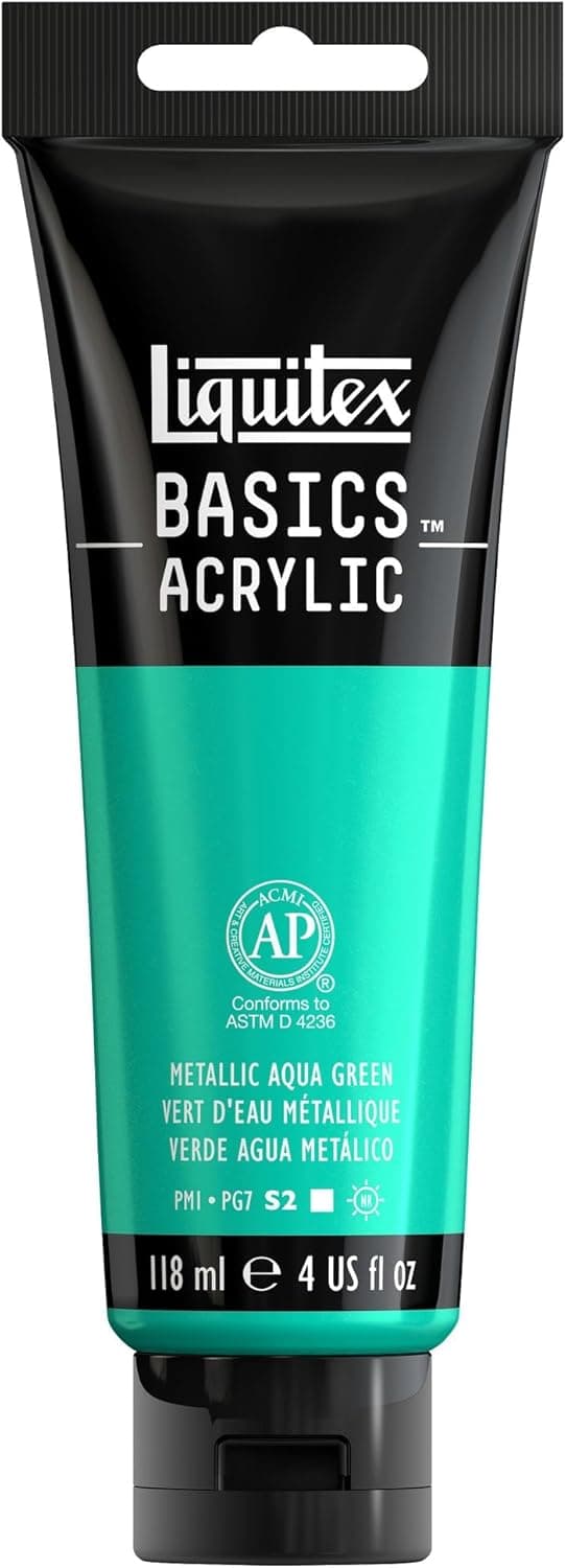 Detalle de LQX Acrilico Basics 118 ml Verde Acqua metallizzato