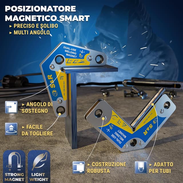 Detalle de S&R Magneti per Saldatura set angoli 7×2 📐