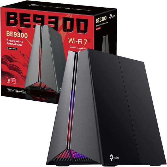 Detalle de TP-Link Archer GE550 WiFi 7 Gaming Router (Archer GE550, BE9300, tri-band up to 9220 Mbps)